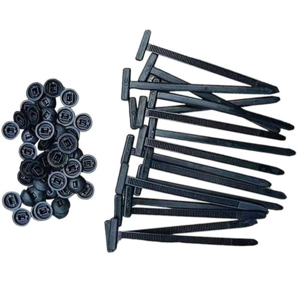50-piece Heavy-Duty Self-Locking Nylon Cable Ties