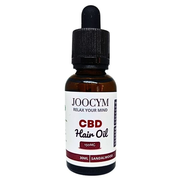 JOOCYM 150mg Sandalwood CBD Hair Oil - 30ml