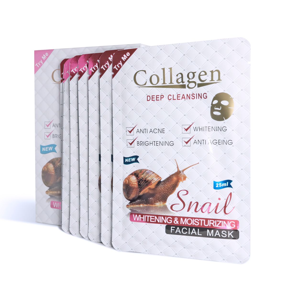 Collagen Snail Extract Brightening and Moisturizing Facial Masks