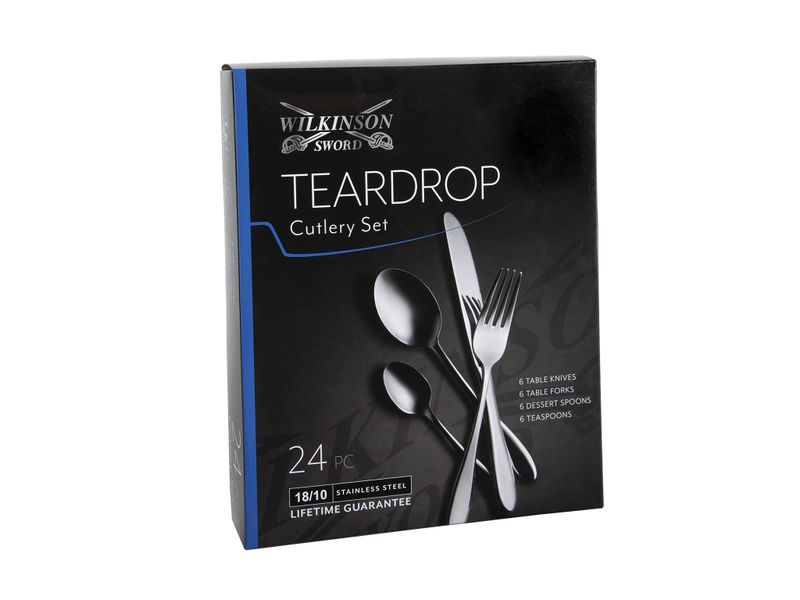 Wilkinson - Sword 18/10 Teardrop Cutlery Set - Set of 24