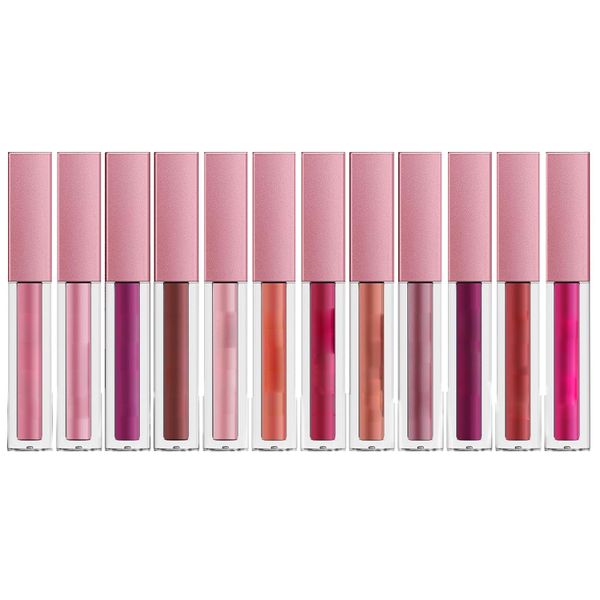 12-Piece Lip gloss Collection Makeup Set, Shiny Smooth Soft Liquid Lip Glosses