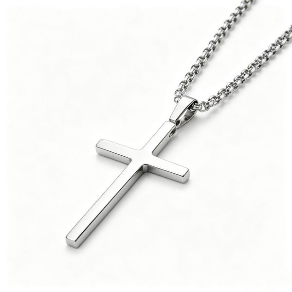 Mtone Male Chains Christian Choker Fashion Stainless Steel Necklace