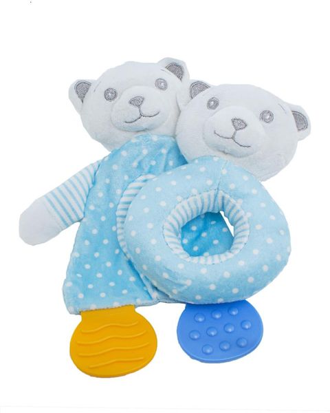 George &amp; Mason Baby - Boys Teether Dudu &amp; Ring Rattle