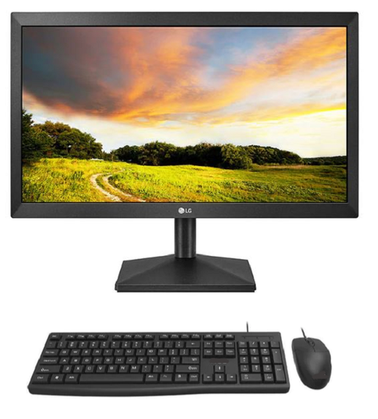 LG Monitor 19.5" Wide LED - Monitor + Keyboard and Mouse Combo