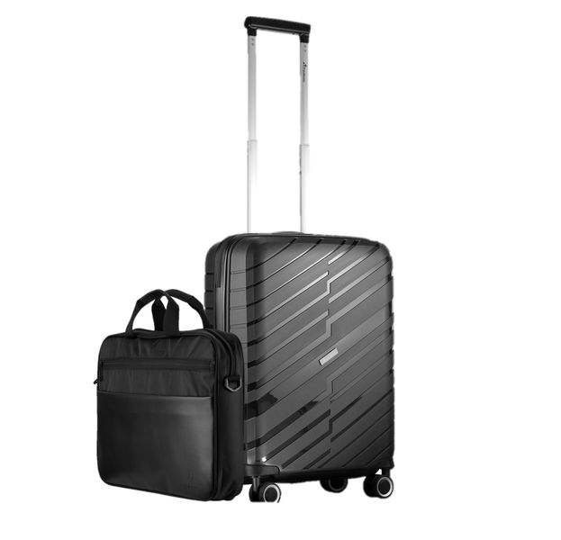 Travelwize Java 55cm Hard Shell Suitcase &amp; 15.6'' Laptop Shoulder Bag