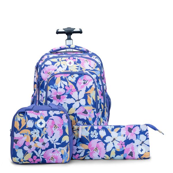 Savvy Large Trolley Easyride 3 Piece Set - Harper