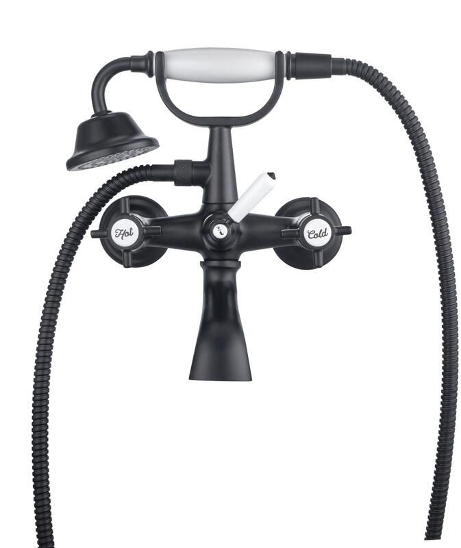 Sensea Mauna Bath Mixer Including Handshower - Black 21cm