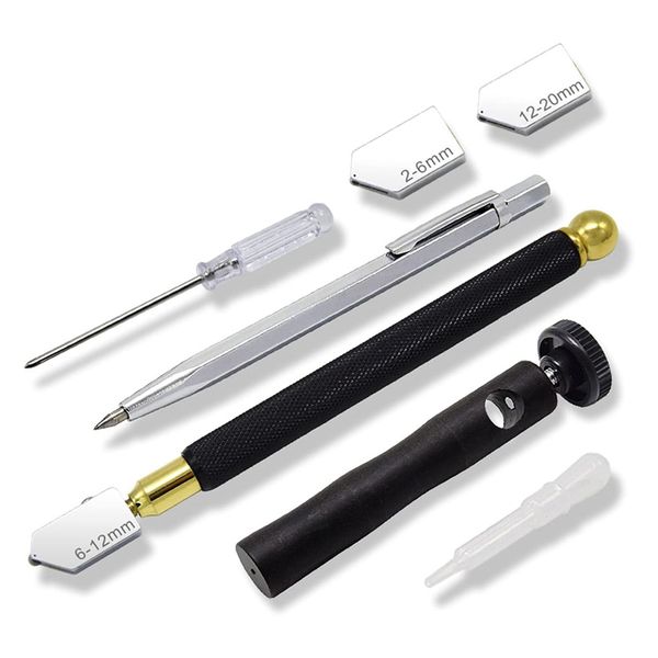 1 Set Glass Cutter Alloy Incisive Professional Glass Cutting Tool