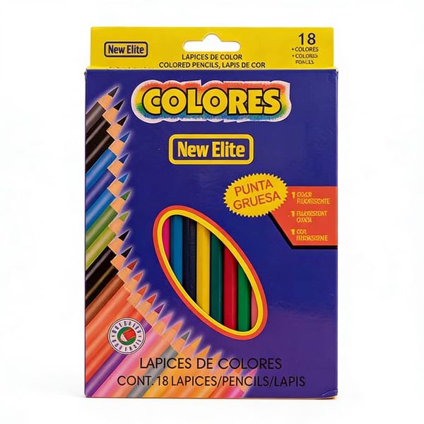 18 Colors Drawing Pencils Colour Pencil School