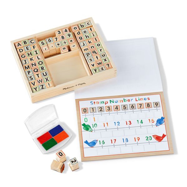 Melissa &amp; Doug Wooden ABC Activity Stamp Set
