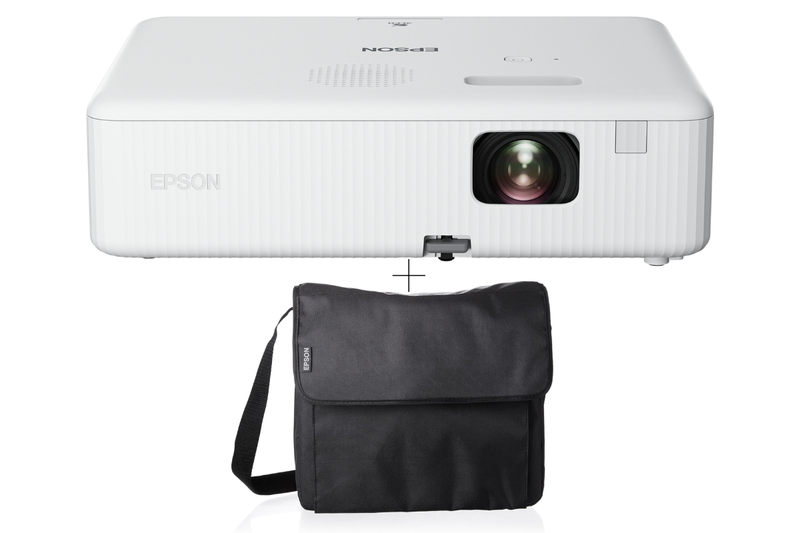 EPSON CO-W01 3000 Lumens WXGA projector + Epson ELPKS69 Soft Carry Case