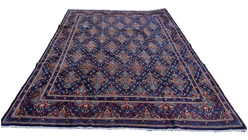 Very Fine Persian Moud Carpet - 396cm x 293cm Hand Knotted