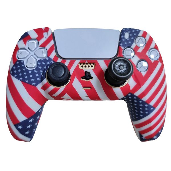 Printed Silicone Protective Cover Grip for PlayStation 5 Controller