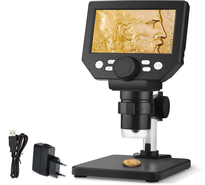 1000x 1080p Portable Rechargeable Digital Microscope, Model: Q-XW51
