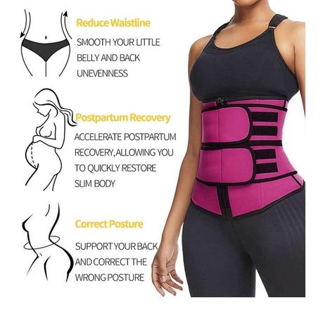 Sweat waist trainer corset trimmer, lower belly fat workout sport