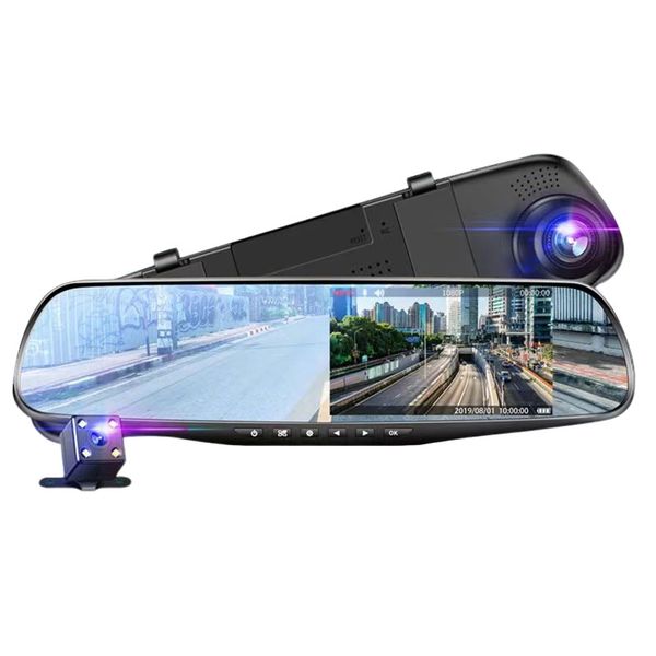 Car DVR with dual lenses, Front and rear HD night vision