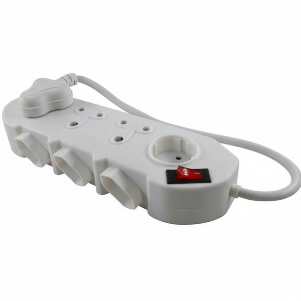 3-Socket Multiplug 16A with 3x2 Pin Euro Connectors