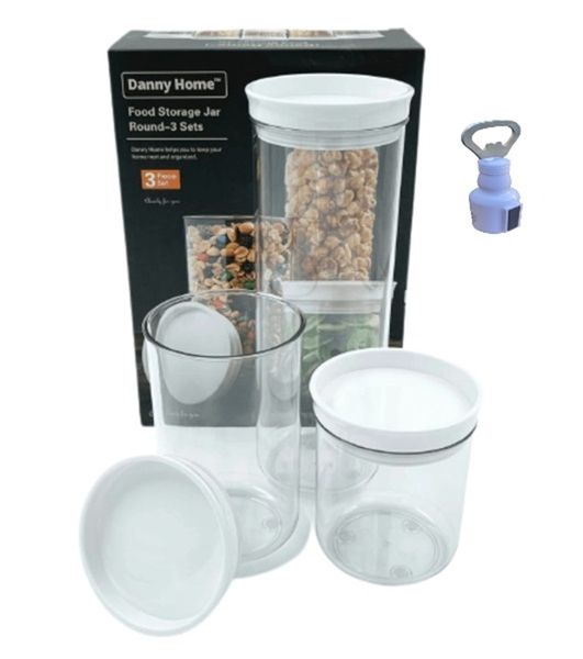 Food Storage Jar - 3 Sets - 6 Piece And Bottle Opener