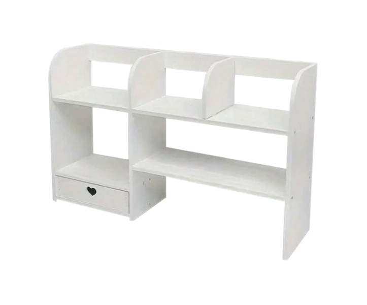 Decor Wooden Multifunctional Maiden Heart Shelf Desk Organizer - 50cm
