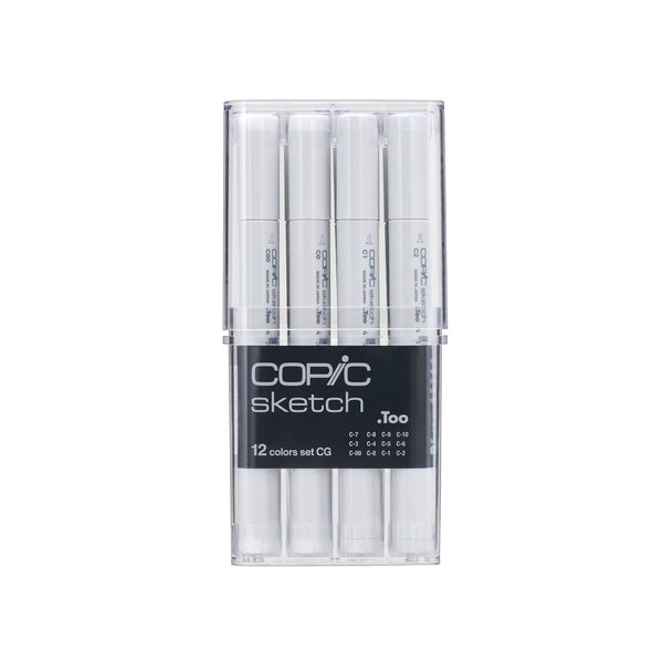 Copic Sketch 12 Piece Set Cool Gray