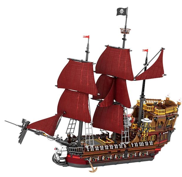 Reobrix Queen Annes Revenge Ship Building Blocks (3066 Pieces) - 87cm Long