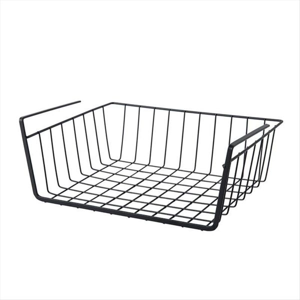 Home Multifunctional Storage Rack Under Cabinet Storage Shelf Black L