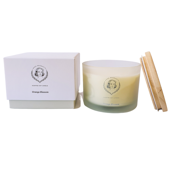 Anke Products - Orange Blossom 370g Soy Candle in Gift Box