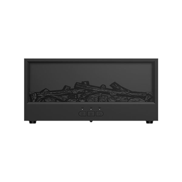 2-in-1 Design Tabletop Electric Fireplace Humidifier, Remote-Controlled