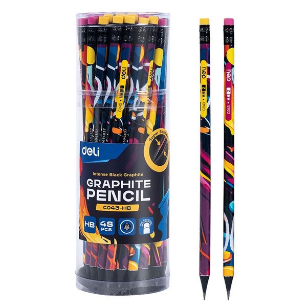 Deli Graphite Pencil HB 48PCS