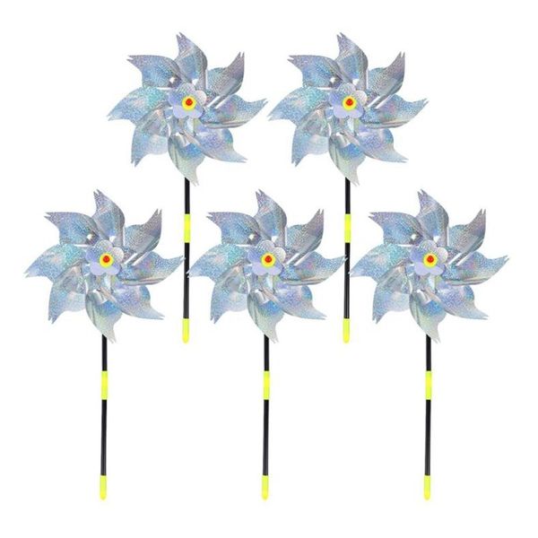 Garden Anti Bird Reflective Windmill Set of 5