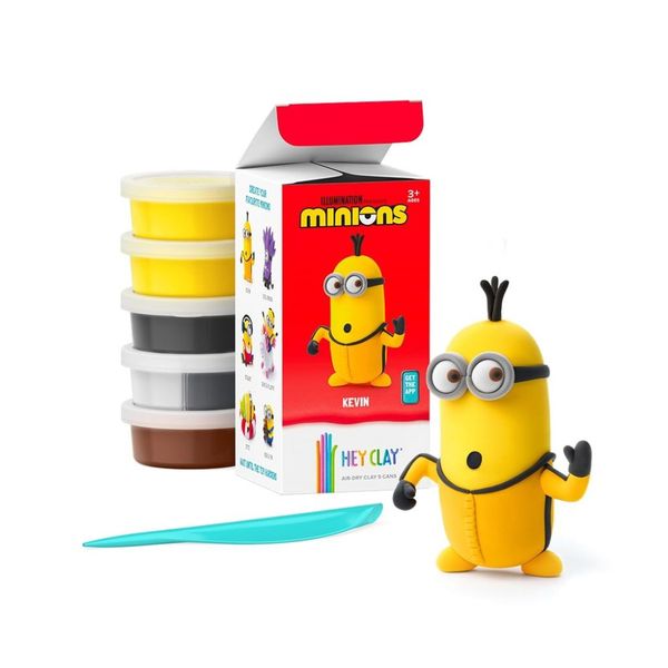 Hey Clay: Modelling Air-Dry Clay w Interactive App - Minions: Kevin, 5 cans