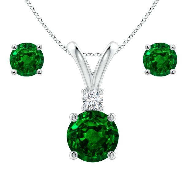 Stella Luna November Earring Set -Emerald Crystal