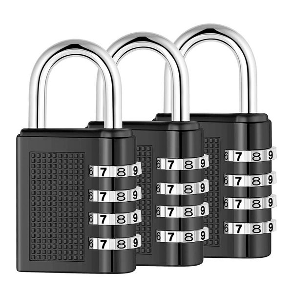 Cabinet And Bag Open Padlock 4-Digit Password Anti-Theft Lock Gym Lock