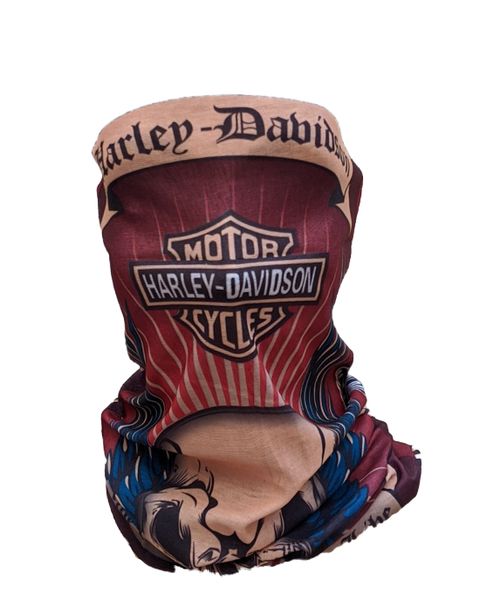 SKA Skull Tube Mask - Harley Daviddon Print