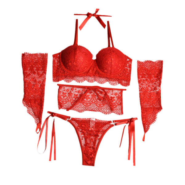 Wrapped Around Your Finger 6-Piece Lingerie Set