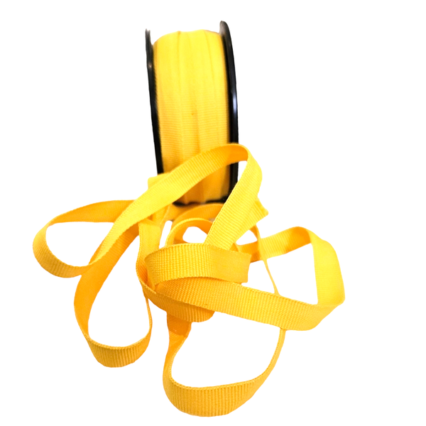 Yellow Petersham Ribbon 10mm - 20m roll