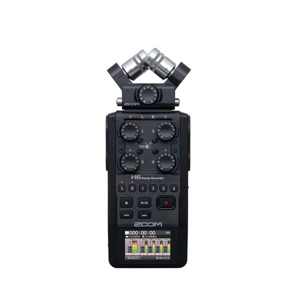 Zoom H6 Portable Digital Handy Recorder - Black