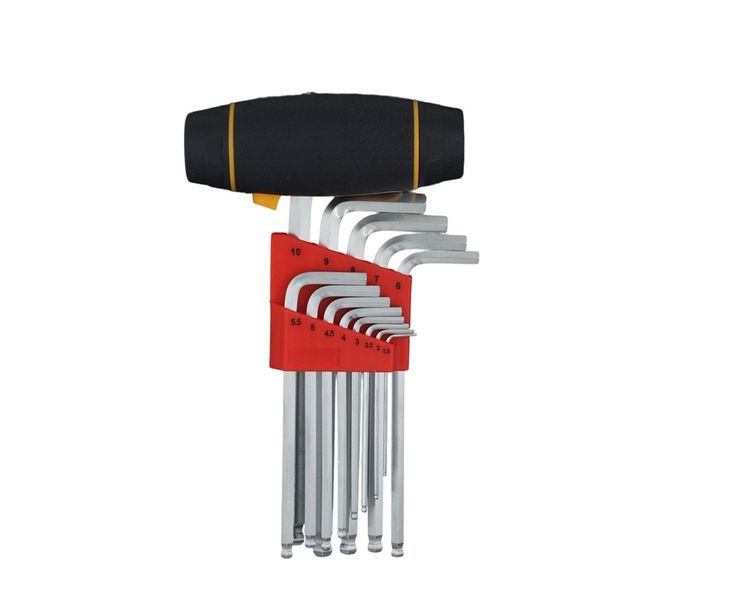 OMS Adjustable Hex Key Set with T-Handle - 13 Piece