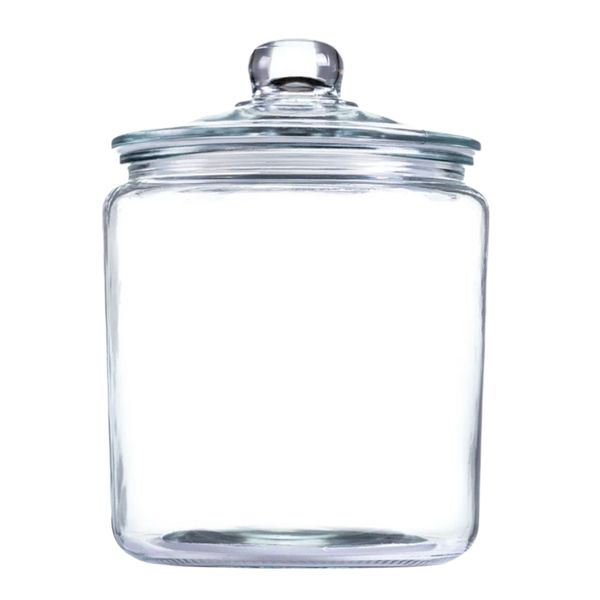 Cookie Jar 4lt 18.5x25cm Glass Barrel