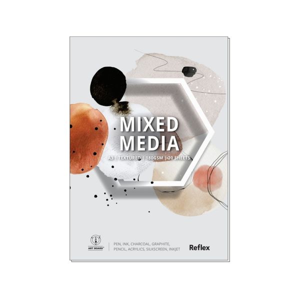 Reflex Mixed Media Pad 180gsm A3