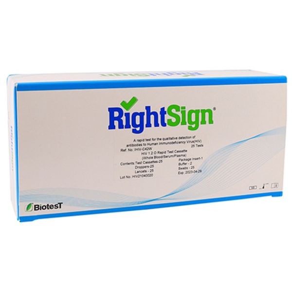Right Sign - HIV Rapid Test Cassette 25's