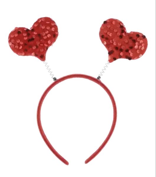Dress Up Headband With Bouncing Hearts