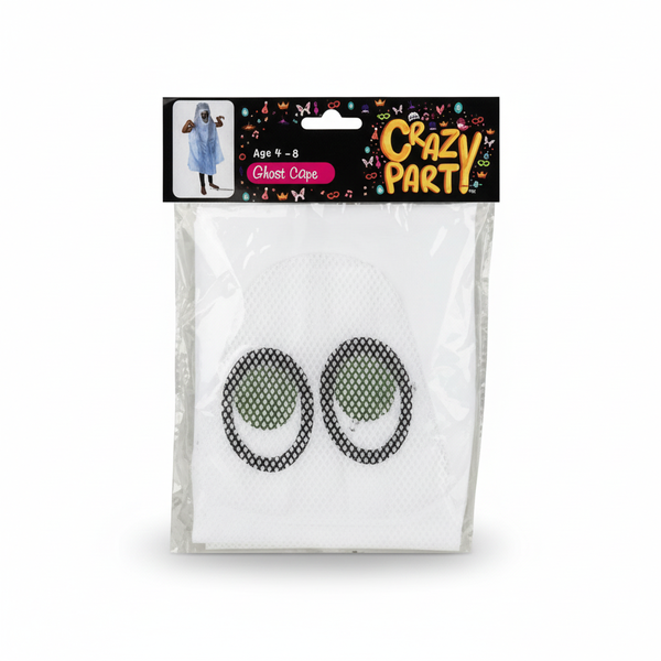 Crazy Party Halloween Ghost Cape Costume for Kids and Adults