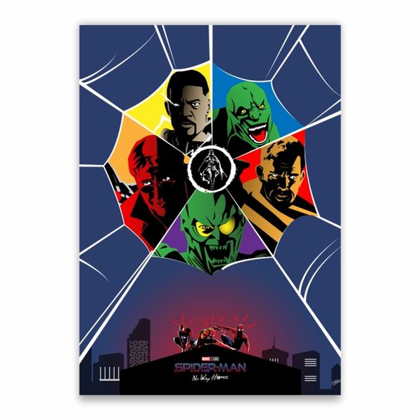 No Way Home Villains Poster - A1