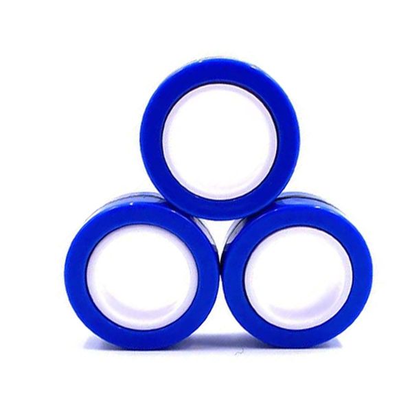 Stress Relief Magnetic Fidget Rings - Blue