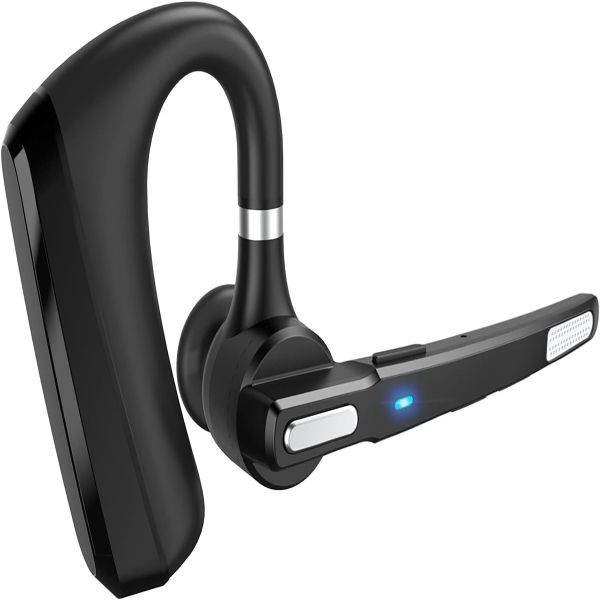 Bluetooth Headset V5.0, Wireless Bluetooth Earpiece 24Hrs HD Calling