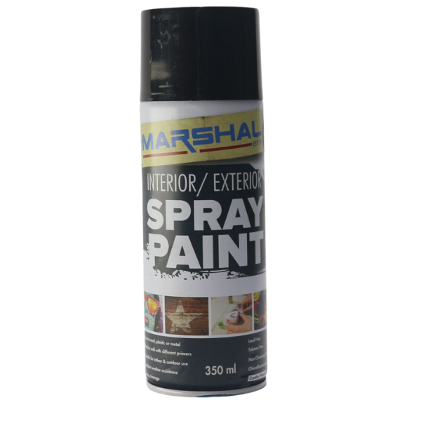 Marshal Spray Paint - Gloss Black 350ml