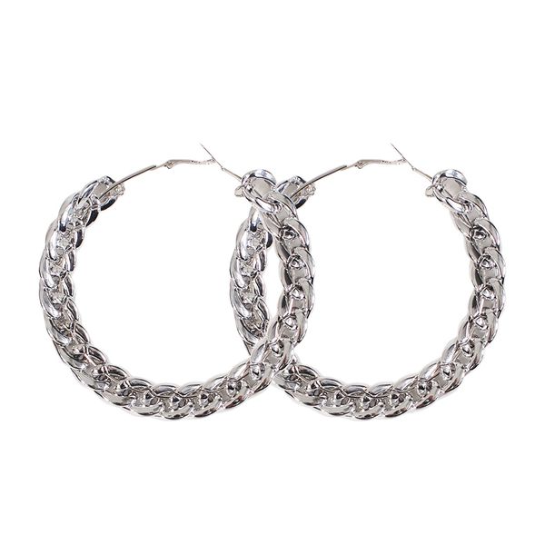 Retro Geometric Round Earrings