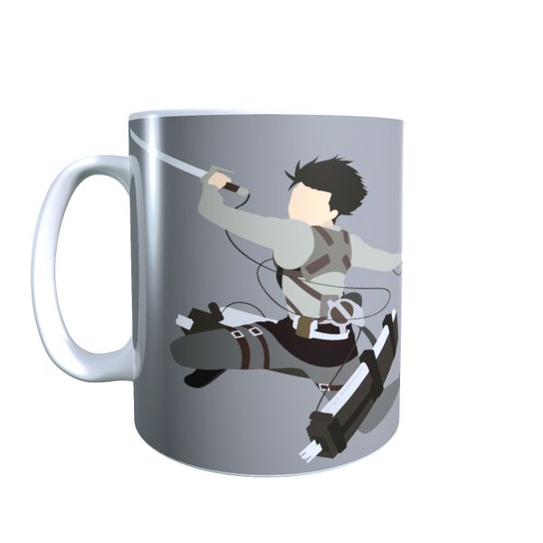 Levi Flying Attack - Attack on Titan Coffee Mug