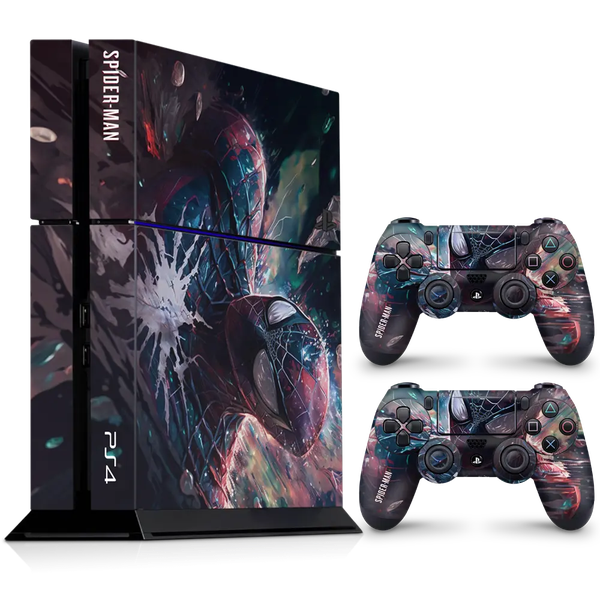 Decal Skin Compatible with PS4 - Spider-Man (Spider-Verse) (Decal Only)